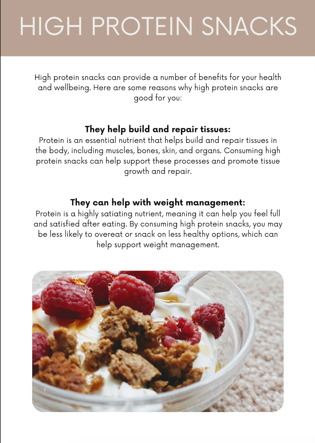 High Protein Snack Ideas